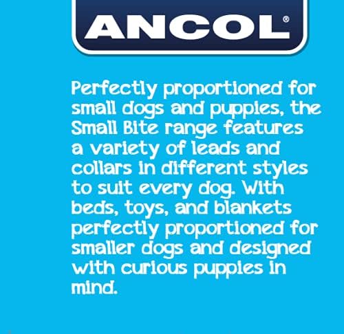 Ancol Small Bite Stars Collar and Lead Set Red Adjustable Design for Puppies and Small Dogs - 1m Lead with Soft Webbing - 20-30cm