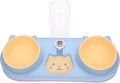 SUPVOX Dog Food Dispenser Automatic Feeder Plastic Bowl for Cats Dogs Elevated Cat Bowl
