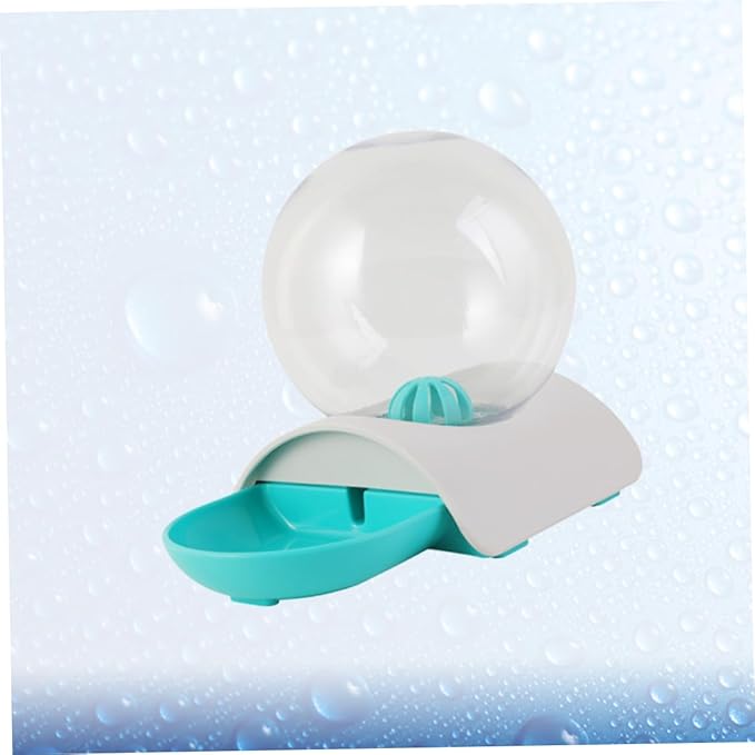 Happyyami Automatic Pet Water Dispenser Smooth Bowl and Stylish Pet Water Feeder for Cats and Dogs Blue for Home Use and Convenient Hydration