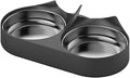 Compatible for Pet Food Splitter Bowl, Stainless Steel Automatic Feeder for Cats and Dogs(As)