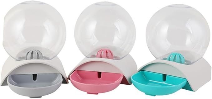 Happyyami Automatic Pet Water Dispenser Large Dog Water Bowl Sturdy Leakproof for Cats Dogs Grey