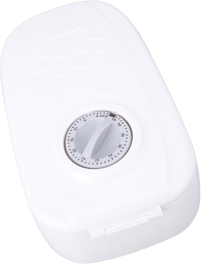 Automatic Pet Feeder Intelligent Timed Dry Wet Food Bowl for Dogs Cats Medium Rugged and Easy to Clean White (Grey)