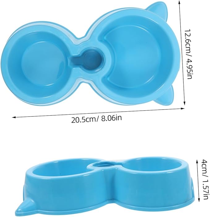Dog Water Dispenser with Dual Bowls Automatic Pet Feeder for Dogs Cats Self Watering System with Material Compatible with Water Bottles for Puppies and Kittens