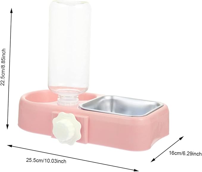 1set Hanging Automatic Pet Feeder and Water Dispenser Detachable Dog and Cat Feeding Station Convenient Wall-Mounted Bowls for Easy Installation and Cleaning Suitable for Dogs Cats