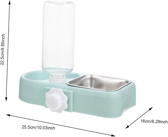 Hanging Automatic Water PET Bowl Detachable Dog and Cat Feeder Dual Bowls Fall Design for Indoor and Outdoor Use