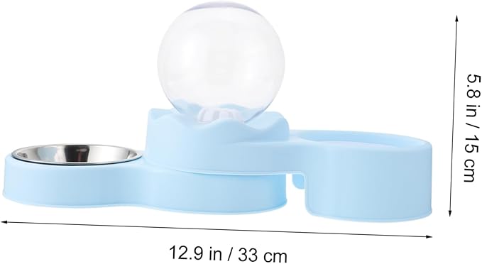 1pc Rotatable Cat Water Fountain Automatic Dispenser Food Bowl for Cats Easy to Lightweight Design for Indoor Use