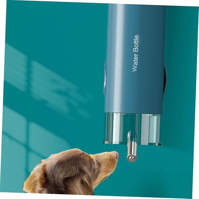 Kisangel Stainless Steel Pet Feeder Automatic Dog Water Dispenser Portable Bowl 550ml Capacity Easy Snap-