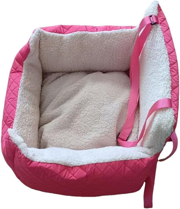 Safe Pet Car Seats Including Storage Pockets and Adjustable Strap for Secure Transport of Small to Media Breed Dogs Small Dog