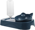 POPETPOP 1set Automatic Pet Feeding Bowl Non- Base and Water Dispenser for Dogs and Cats Neck Design Easy to Observe Water Volume for Indoor and Outdoor Use
