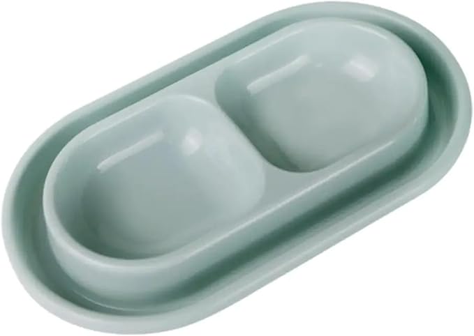 Double Pet Feeding Bowls -Ant Food and Water Dispenser for Dogs and Cats(B)