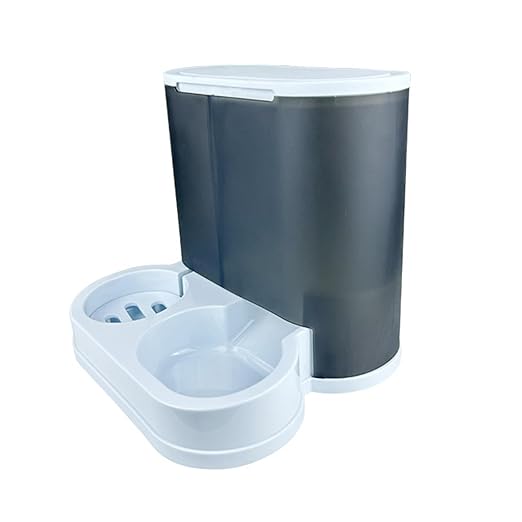 Pffiocix Automatic Feeder Water Dispenser Dogs Cats - Large Capacity, Hygienic, Ideal Busy Owners