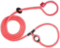 Harness Lead No Pull Dog Harness and Leash Set, Anti Pull Dog Harness for All Breeds and Sizes, One-Piece Cushioned Rope Design Safely Prevents Escaping and Pulling (Small/Medium, Pink)