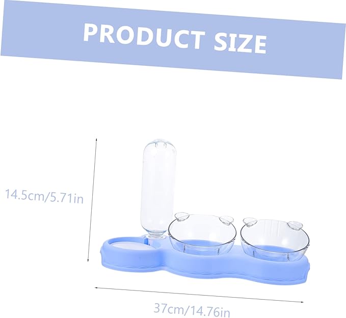 Multi Use Pet Feeder with Fall Design Transparent Detachable Water Dispenser for Cats and Dogs Practical Indoor Pet Supply
