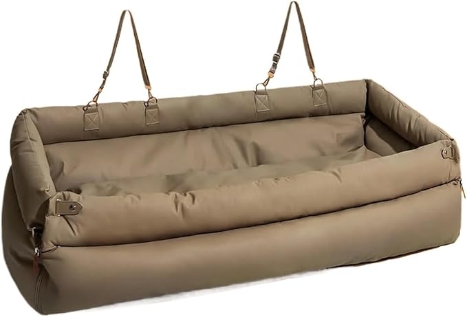 Pet Outing Lathe Leather Dog Car Seat/Cat Bed/Booster Bed Booster Seat Cat Travel(Large,120x42x45 cm)