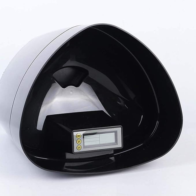 feeders Large Capacity 4L Dog Automatic Memory Function Feeder Pet Timing Feeder Cat Feeding Machine Puppy Teddy Environmental Feeding Device (Color : Yellow) (Black)