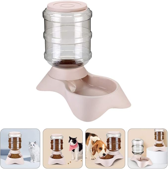 POPETPOP Automatic Pet Feeder Creative Food Dispenser for Cats and Dogs Convenient and Practical Dual-use Design Food Divider for Animals