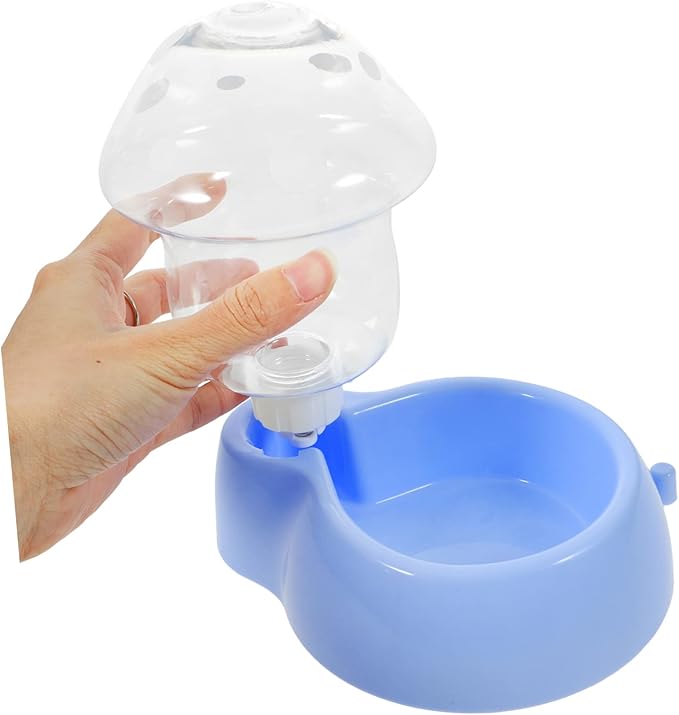 Automatic Pet Water Dispenser Mushroom-Shaped Waterer for Cats and Dogs Lightweight and Water Feeding Device for Indoor Use