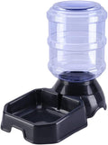 Pet Feeder and Waterer Self Dispensing Fed Automatic Feeder Food and Water Dispenser Dog for Pets Food Bowl Pet Automatic Feeder and Waterer Combo