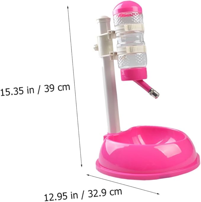 Pet Waterer Dog Food Holder Automatic Feeder Ball Large Capacity Non-Slip Base Sturdy PVC Pp Construction