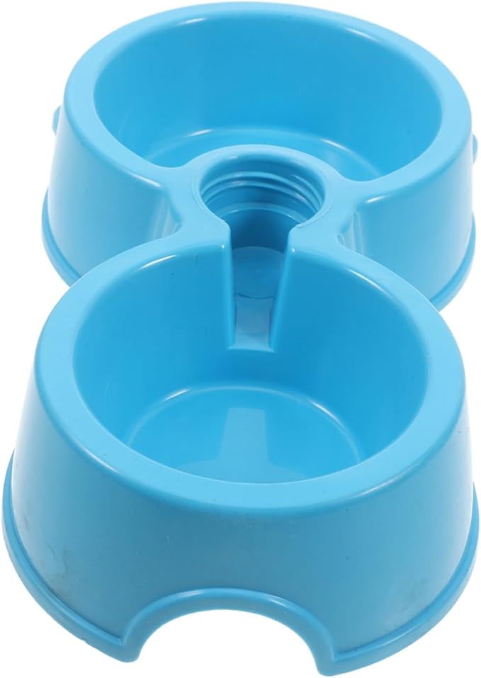 UPKOCH Automatic Dog Water Dispenser with Dual Bowls Cat Food Water Bowl for Dogs Puppies Kittens and Easy to Detachable Material