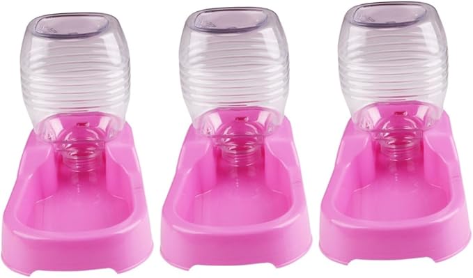 Angoily 3pcs Pet Water Feeder Bowl Creative Automatic Water Dispenser for Dogs and Puppies Smooth Design Safe and Convenient Pet Supplies