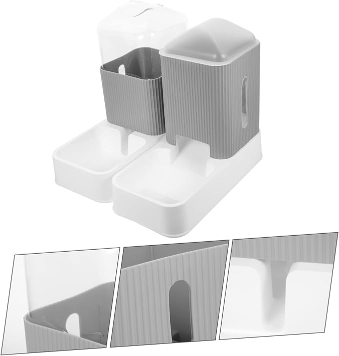 Automatic Pet Feeder Dispenser for Dogs and Cats Durable Food Bowl with Bite-Resistant Material Convenient for Home Use Saving Feeding