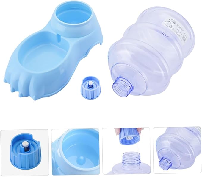 Cat Feeding Station Automatic Dry Food Feeder No-Slip Pet Bowl Water and Food Dispenser