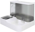 Pet Feeder Pet Automatic Feeder Fully Enclosed Drinking Water and Feeding Integrated Machine Three Colors Optional Compatible with Cats and Dogs Pets Supplies(Grey)