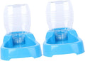 2pcs Blue Pet Water Feeder Bowl Creative Drinking Tool for Dogs and Puppies Smooth Surface Unique Design Safe for Home and Pet Shops Convenient Automatic Water Dispenser