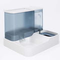 Acouto Automatic Pet Water Food Dispenser Pet Water Food Dispenser 2 in 1 Large Capacity Transparent Window Automatic Feeder Dog Dog Feeder SuppliesCats/ & (Blue)