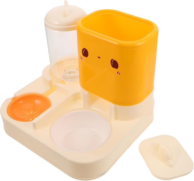 Kisangel Automatic Water Dispenser Double Bowls Feeder for Cats Dogs Pet Water Supply Raised Cat Bowl Food Dispenser