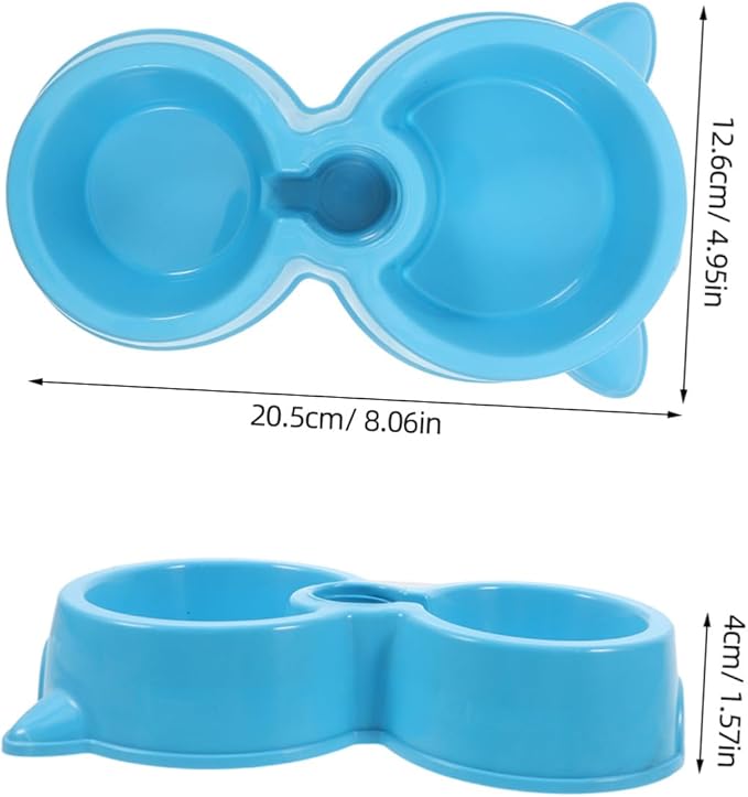 Pet Food Water Dispenser Dual Dog Bowl Slow Feeder Bowl for Small Dogs Automatic Feeder for Cats