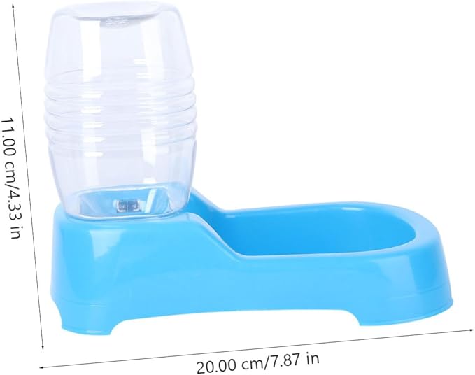 Pet Water Feeder Creative Automatic Drinking Tool for Dogs and Puppies Unique Design Non-tip Smooth Surface for Home and Pet Shops Blue