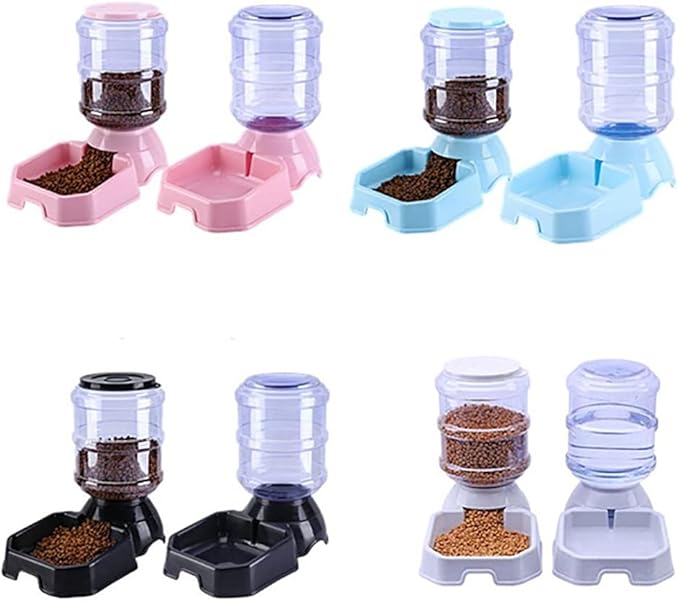 3.8L Automatic Pet Feeders Dog Drinking Bowl Large Capacity Water Food Holder Dogs Supplies (Color : A, Size : One Size) (E One size)