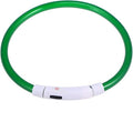 Led Illuminated Dog Collar Night Visibility Silicone Pet Collar Rechargeable Light