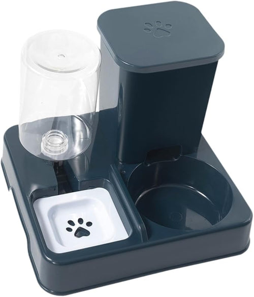2 in 1 Automatic Pet Waterer Pet Food Bowl Large Capacity Self Dispensing Automatic Cat Drinker Bowl Dispenser for Puppy Dogs