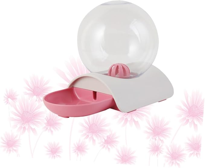 Sosoport Pet Automatic Water Dispenser Cat and Dog Water Feeder Smooth Surface Pink Designed for Easy Drinking for Home and Pet Hydration