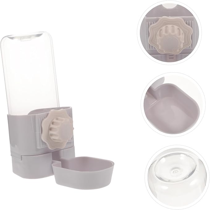 BESPORTBLE Automatic Hanging Pet Water Dispenser Bottle for Dogs and Cats Clear Capacity Waterer Easy to Clean Suitable for Pets for Kennels and Cages