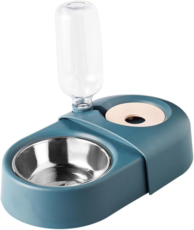 Automatic Dog Feeder with Water Dispenser Stylish Pet Bowl for Dogs Cats Convenient Feeding for for Home Decor