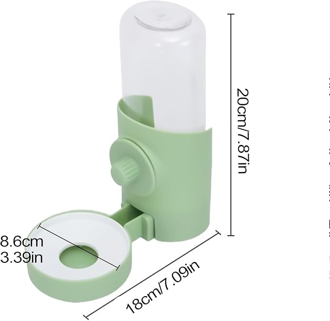 Water Bowl - Dog Cage Drinker, Detachable Pet Feeder, Automatic Drinking Tool, Cup, Convenient Design | Suitable for Cats, Rabbits, Puppies, and Small Animals, Indoor Cage Water Dispen
