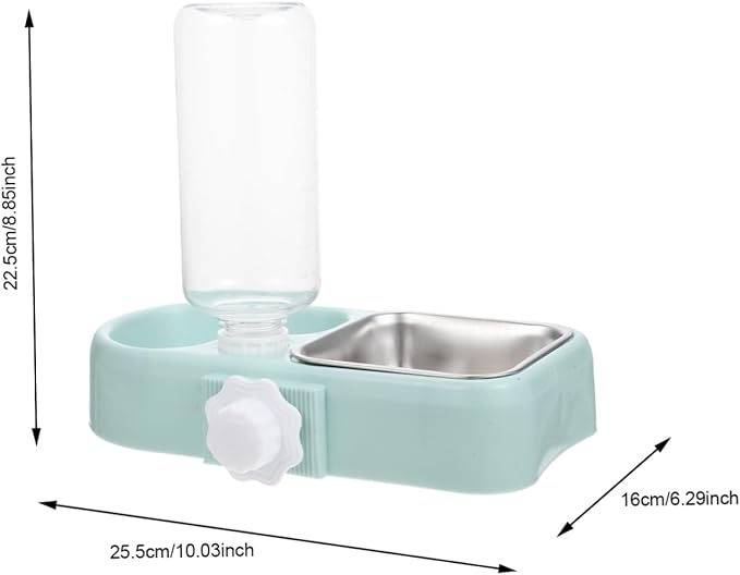 Mikikit 1set Automatic Water Refilling Pet Bowl Dog Feeder Cat Bowls Detachable Water Dispenser Cage Pet Food