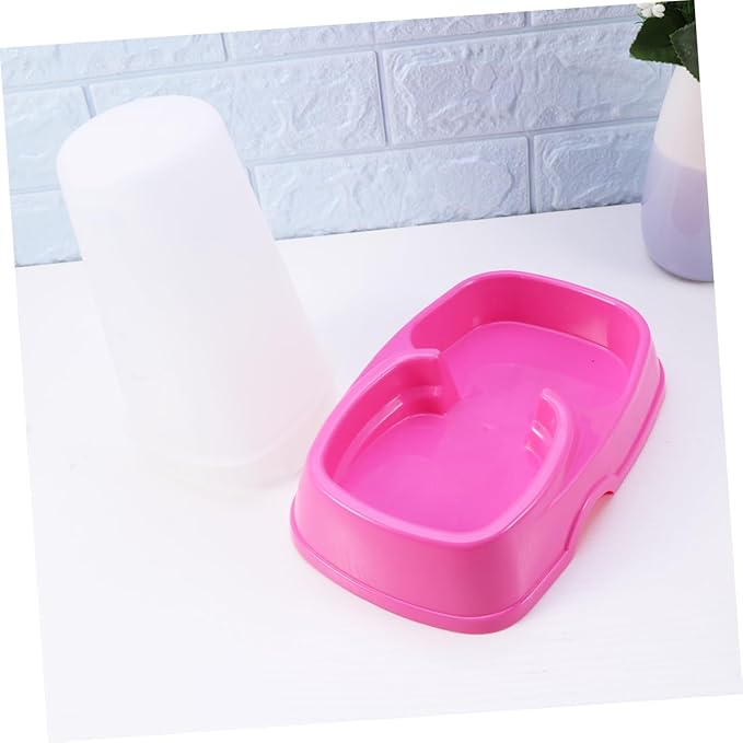 Yardwe 2pcs Automatic Pet Feeder for Dog Cat Capacity Easy to Dispenser Removable Chassis Pet Supplies
