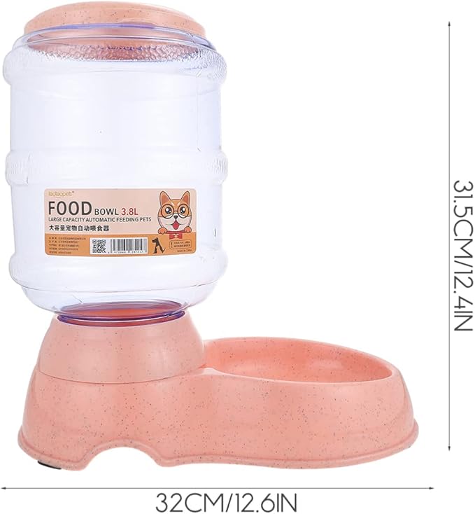 Automatic Pet Food Dispenser Capacity for Cats and Dogs Feeder Bowl Compact Design for Home Use Pet Supplies for Easy Feeding