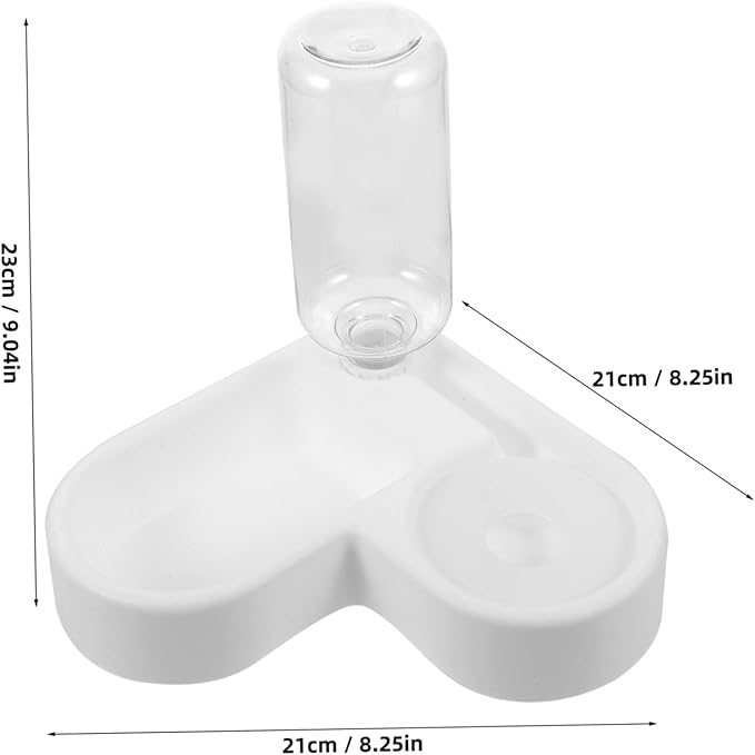 Automatic Pet Water Feeder Love Bowl Feeder for Outdoor Dog Food Dispenser