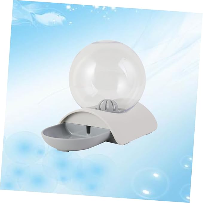 Pet Automatic Water Dispenser Grey Drinking Bowl for Cats Dogs Water Feeder Unique Design Spill-Resistant Engineering for Home Decor