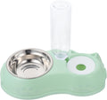 POPETPOP 1Set Detachable Pet Feeder for Cats Dogs Automatic Food and Water Dispenser Material Easy to Design Convenient Dual Feeding
