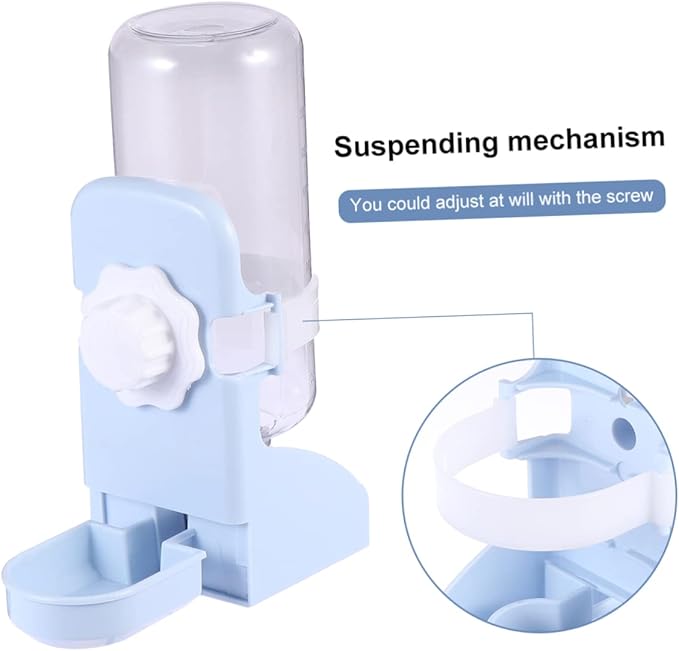 2pcs Automatic Pet Water Dispenser Hanging Feeder for Dogs and Cats Leak Design Use Easy to Install