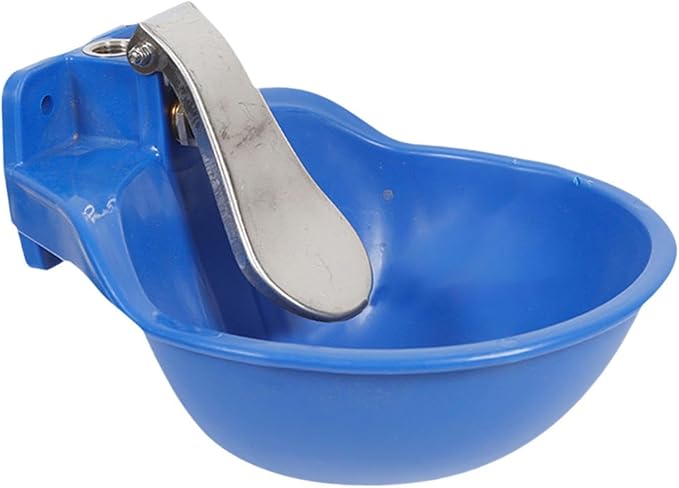 Automatic Drinking Water Bowl Water Drinker Bowl,Pet Water Bowl,Farm Animals Pet Water Dispenser for Cattle Horse Dog, Blue Large(Blue Large)