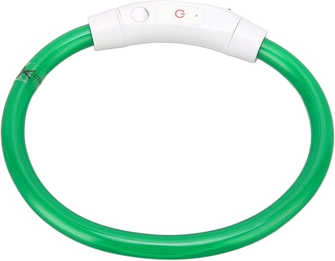 VINGVO Light Up Dog Collar, in The Dark Dog Collar Rechargeable Rechargeable Flash Dog Necklace Light Dog Collar Light LED Dog Collar Lighted Dog Collar for Large Medium Small Dogs