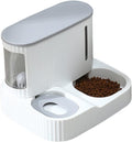 Dog Food Feeder Detachable Feed Lightweight Pet Dog Cat Food Water Container Feeding Double Bowl Daily Life Grey